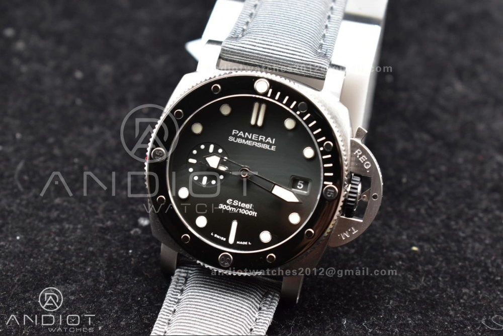 PAM1288 Y SBF 1:1 Best Edition Gray Dial on Gray Nylon Strap P TopPick 320