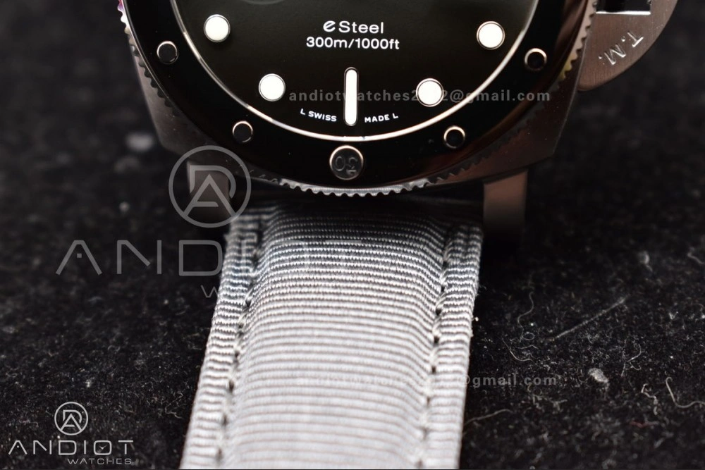 PAM1288 Y SBF 1:1 Best Edition Gray Dial on Gray Nylon Strap P TopPick 320