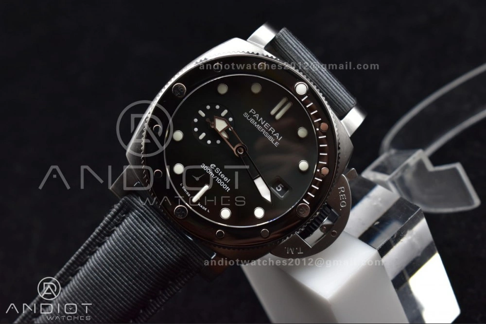 PAM1288 Y SBF 1:1 Best Edition Gray Dial on Gray Nylon Strap P TopPick 320