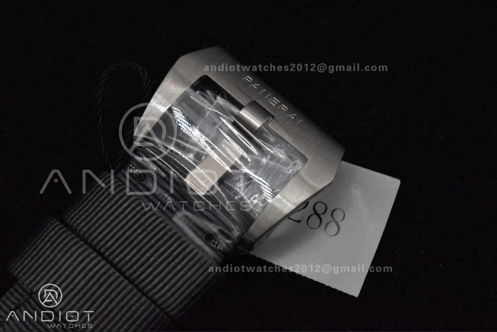 PAM1288 Y SBF 1:1 Best Edition Gray Dial on Gray Nylon Strap P TopPick 320