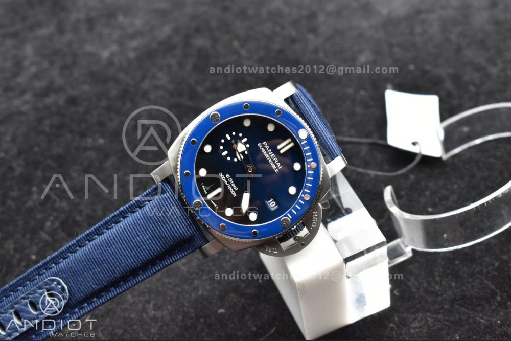 Supportive PAM1289 VSF 1:1 Best Edition Blue Dial on Blue Nylon Strap P 994