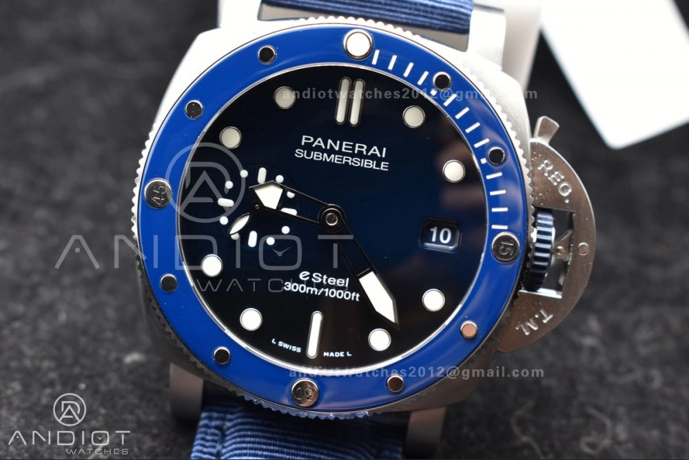 Supportive PAM1289 VSF 1:1 Best Edition Blue Dial on Blue Nylon Strap P 994