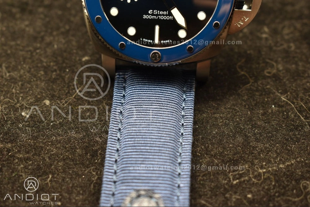 Supportive PAM1289 VSF 1:1 Best Edition Blue Dial on Blue Nylon Strap P 994