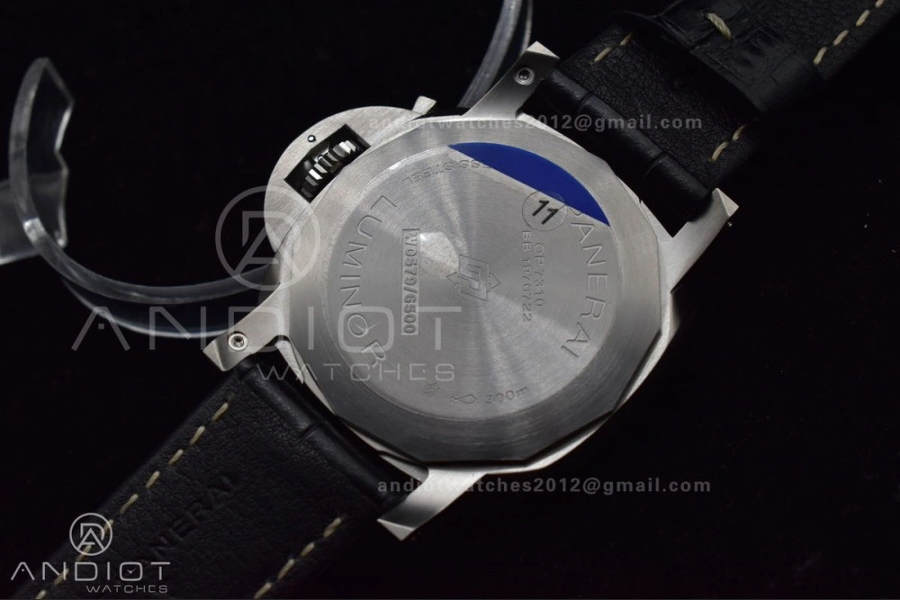OdorResistant PAM1312  VSF 1:1 Best Edition Black Dial on Black Leather Strap P. 328