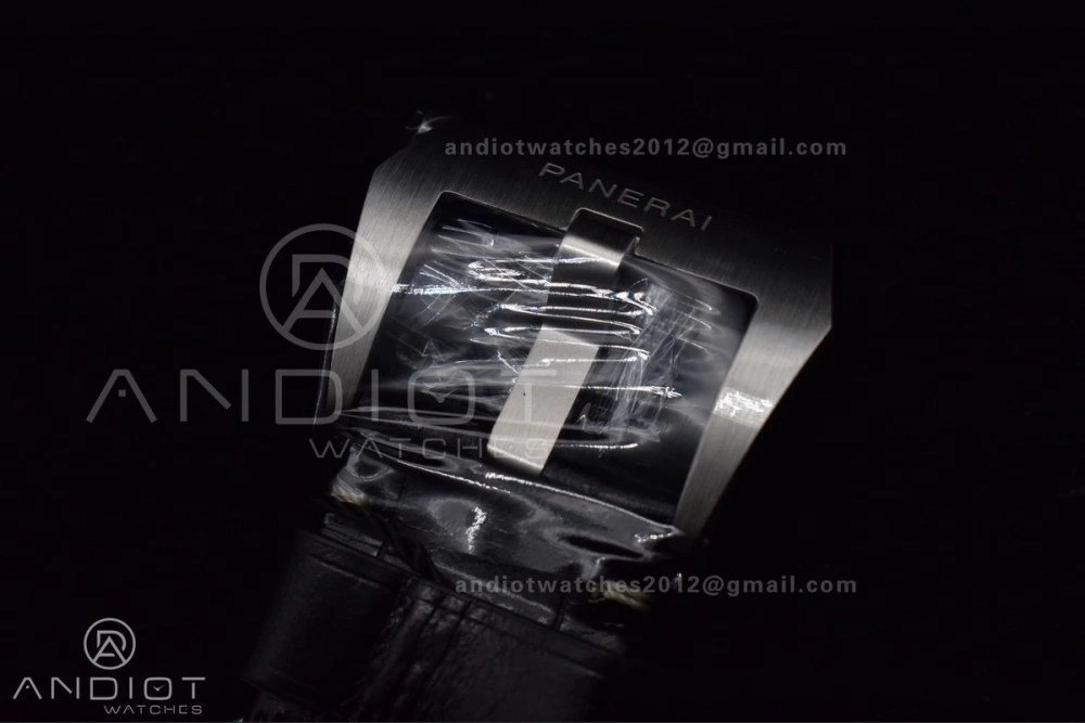 OdorResistant PAM1312  VSF 1:1 Best Edition Black Dial on Black Leather Strap P. 328