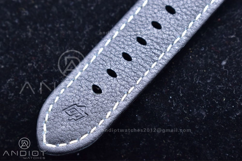 OdorResistant PAM1312  VSF 1:1 Best Edition Black Dial on Black Leather Strap P. 328