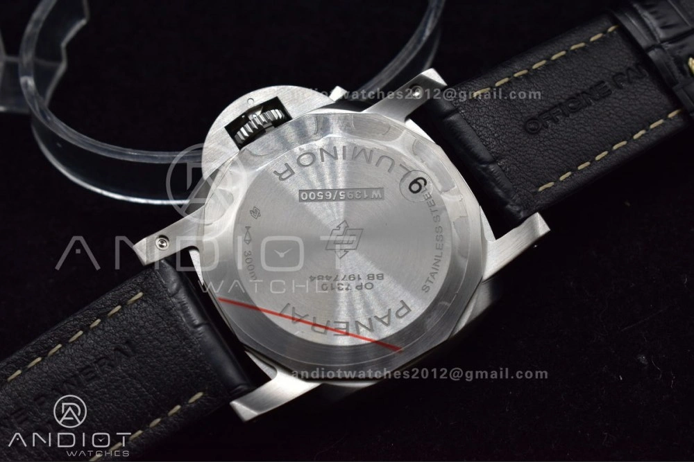 ComfortFit PAM1312 SBF 1:1 Best Edition Black Dial on Black Leather Strap P.9010 Clone 350