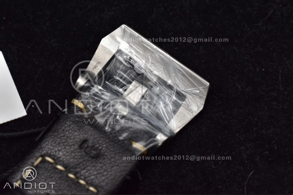ComfortFit PAM1312 SBF 1:1 Best Edition Black Dial on Black Leather Strap P.9010 Clone 350
