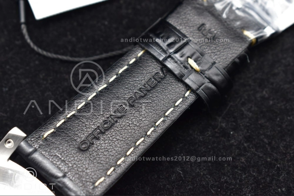 ComfortFit PAM1312 SBF 1:1 Best Edition Black Dial on Black Leather Strap P.9010 Clone 350