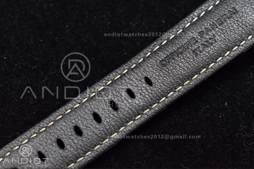 ComfortFit PAM1312 SBF 1:1 Best Edition Black Dial on Black Leather Strap P.9010 Clone 350