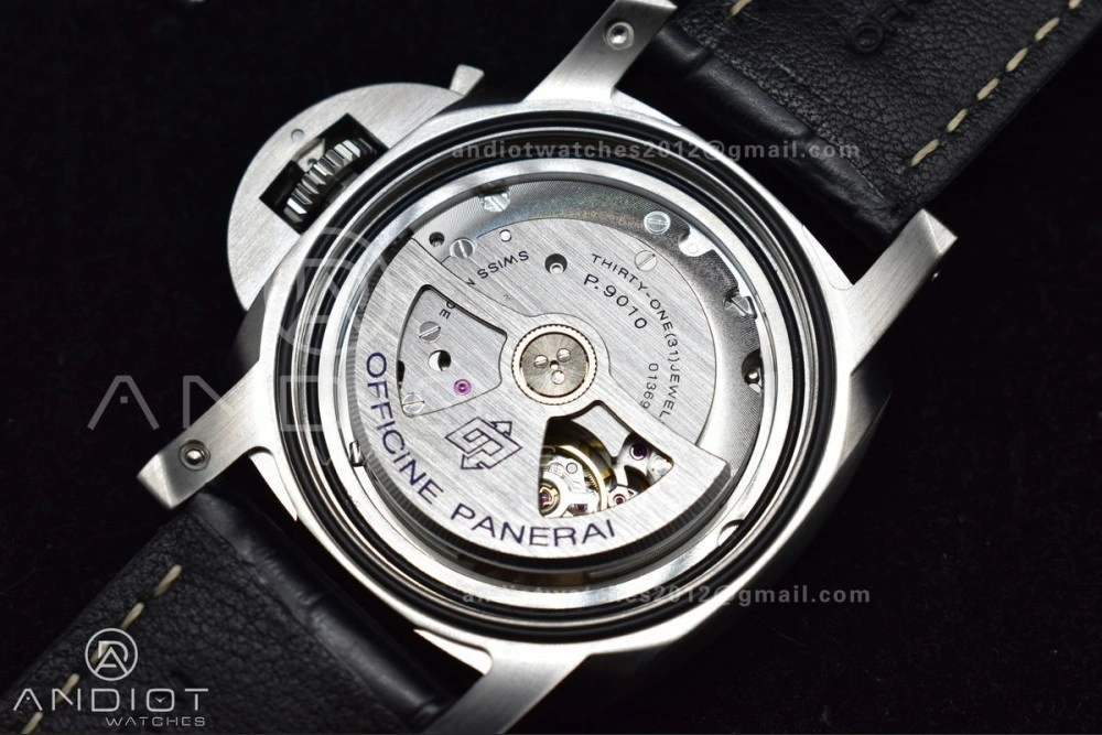 ComfortFit PAM1312 SBF 1:1 Best Edition Black Dial on Black Leather Strap P.9010 Clone 350