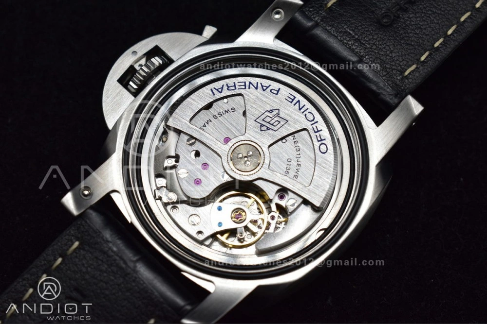 ComfortFit PAM1312 SBF 1:1 Best Edition Black Dial on Black Leather Strap P.9010 Clone 350