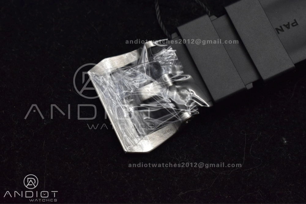 PAM1323 VSF 1:1 Best Edition Grey Dial On Black Rubber Strap P StreetReady 348