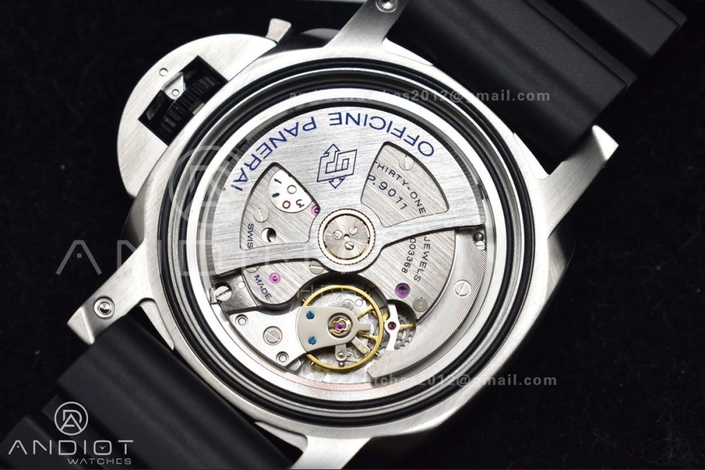 PAM1323 VSF 1:1 Best Edition Grey Dial On Black Rubber Strap P StreetReady 348