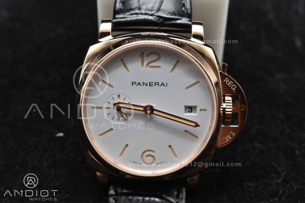 PAM1336 Luminor Due 42mm VSF Best Edition White Dial on Black Leather Strap P OnTrend 983