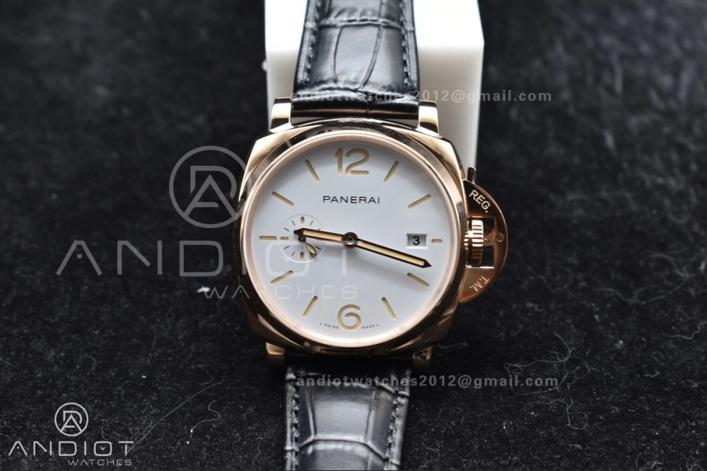PAM1336 Luminor Due 42mm VSF Best Edition White Dial on Black Leather Strap P OnTrend 983