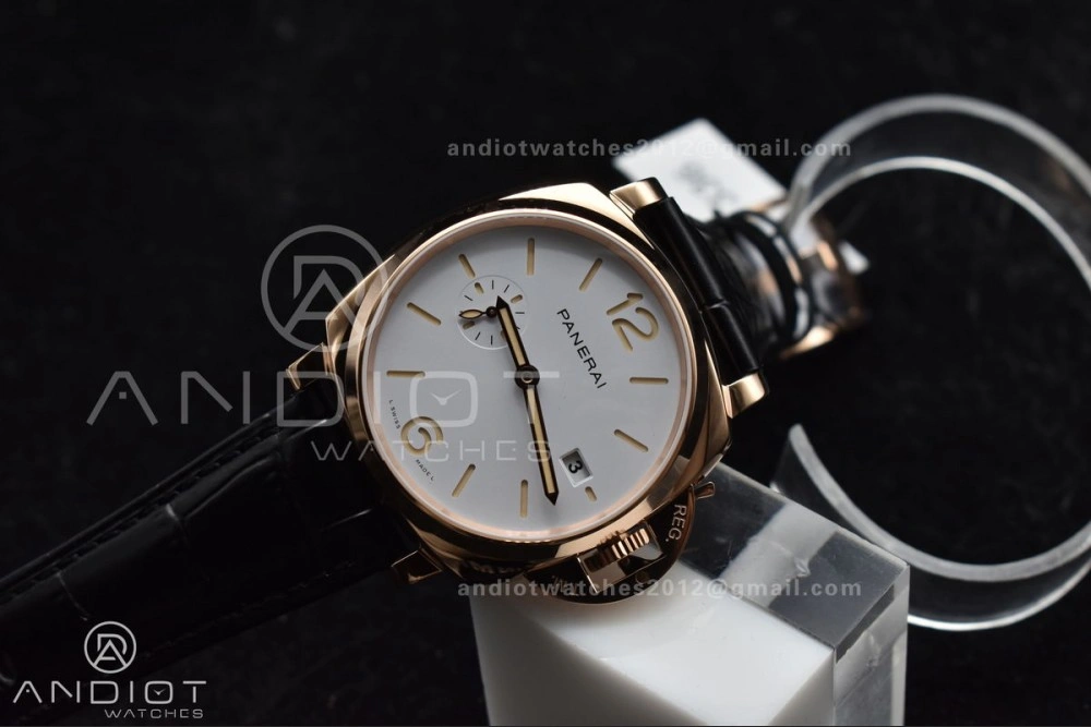 PAM1336 Luminor Due 42mm VSF Best Edition White Dial on Black Leather Strap P OnTrend 983