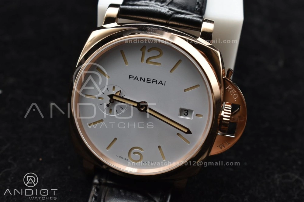 PAM1336 Luminor Due 42mm VSF Best Edition White Dial on Black Leather Strap P OnTrend 983
