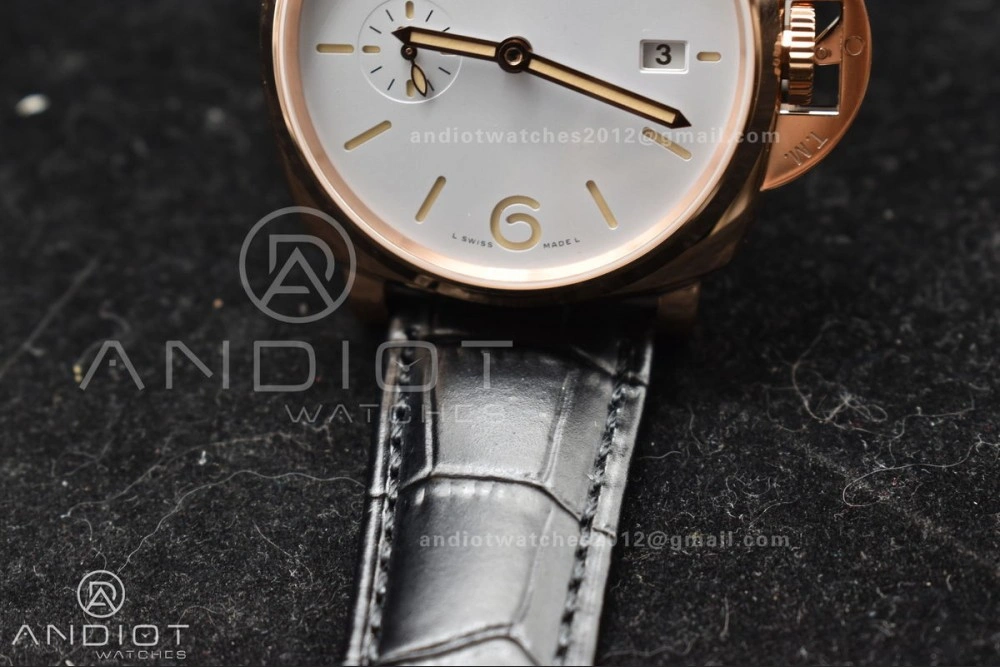 PAM1336 Luminor Due 42mm VSF Best Edition White Dial on Black Leather Strap P OnTrend 983