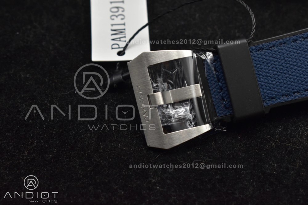 Affordable PAM1391 Luna Rossa Submersible VSF 1:1 Best Edition on Blue Fabric Strap P 340
