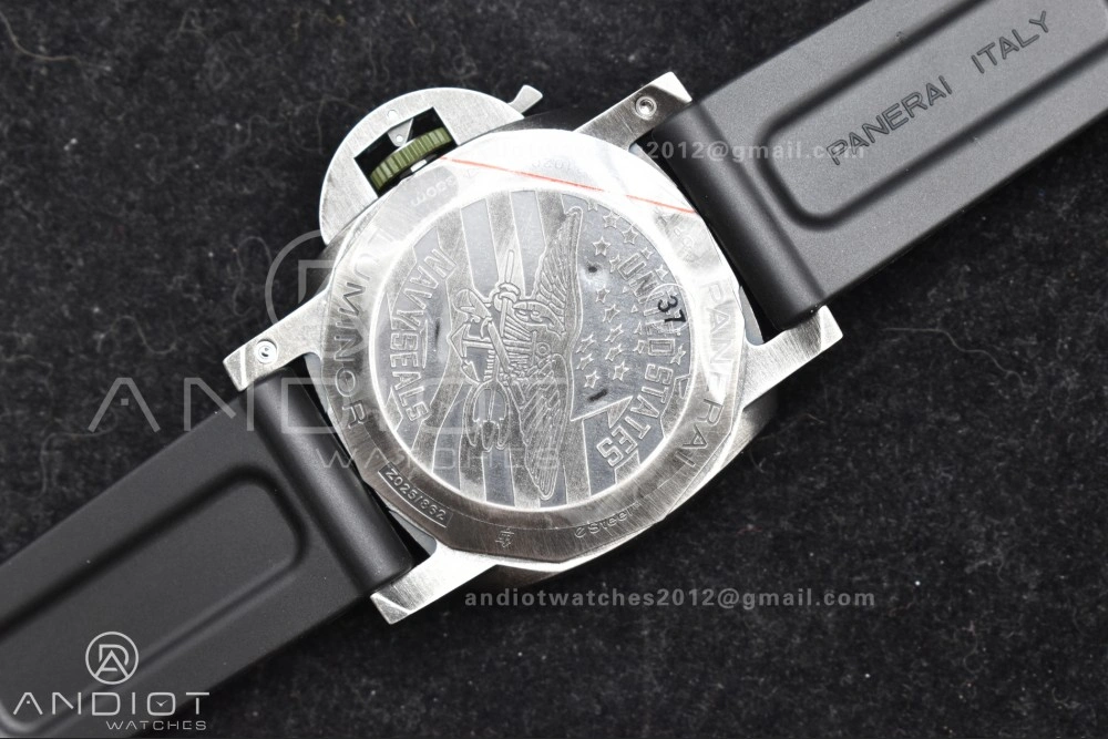 WellDesigned PAM1412 Navy SEALs VSF 1:1 Best Edition Iron Gray Dial on Rubber Strap P.9010 Clone 326