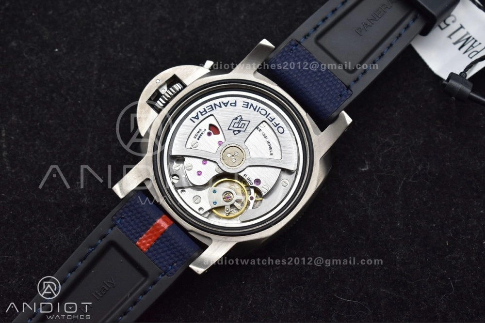 Breathable PAM1507 Submersible GMT Luna Rossa 42mm VSF 1:1 Best Edition on Blue Nylon Strap P 329