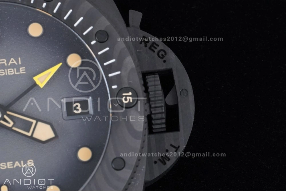 HighQuality PAM1513 Submersible 44mm VSF 1:1 Best Edition Gray Ombre Dial on Camouflage Strap P 327