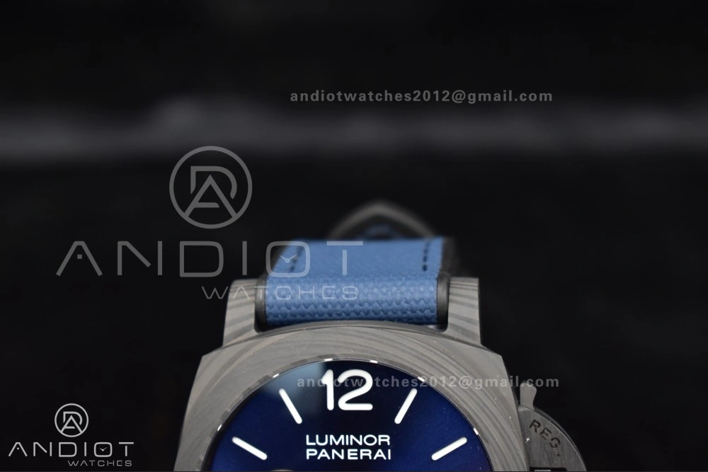Minimalist PAM1529 Luna Rossa Carbon-tech VSF 1:1 Best Edition on Blue Fabric Strap P.9010 Clone 336