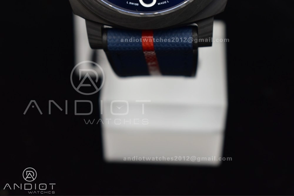 Minimalist PAM1529 Luna Rossa Carbon-tech VSF 1:1 Best Edition on Blue Fabric Strap P.9010 Clone 336