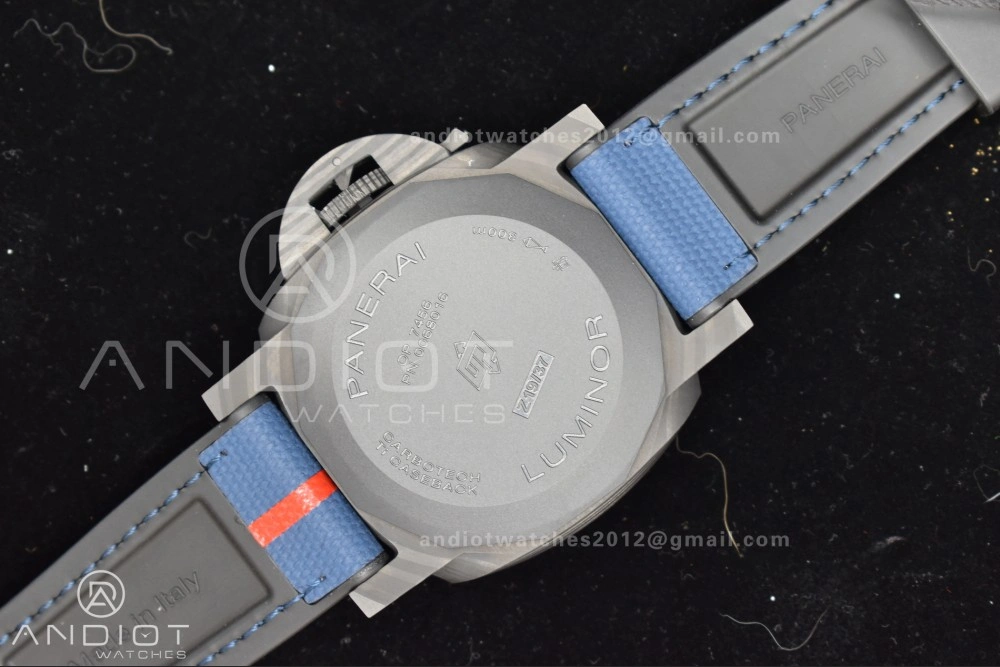 Minimalist PAM1529 Luna Rossa Carbon-tech VSF 1:1 Best Edition on Blue Fabric Strap P.9010 Clone 336