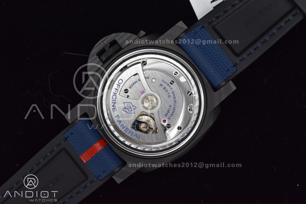 Minimalist PAM1529 Luna Rossa Carbon-tech VSF 1:1 Best Edition on Blue Fabric Strap P.9010 Clone 336