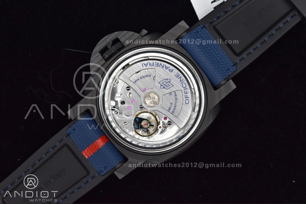 Minimalist PAM1529 Luna Rossa Carbon-tech VSF 1:1 Best Edition on Blue Fabric Strap P.9010 Clone 336