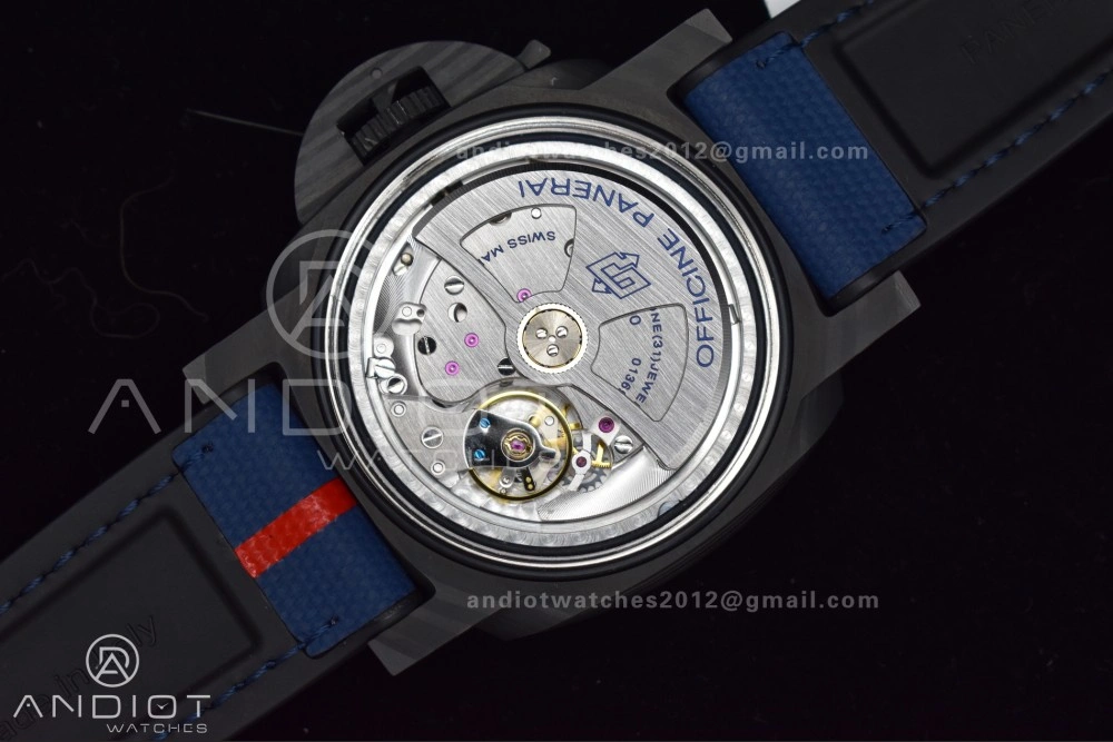Minimalist PAM1529 Luna Rossa Carbon-tech VSF 1:1 Best Edition on Blue Fabric Strap P.9010 Clone 336