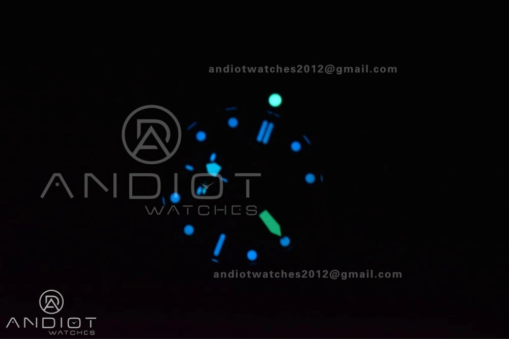 PAM1616 Carbotech 47mm VSF Best Edition Black Dial Blue Markers on Rubber Strap P.9010 Clone Efficient 345