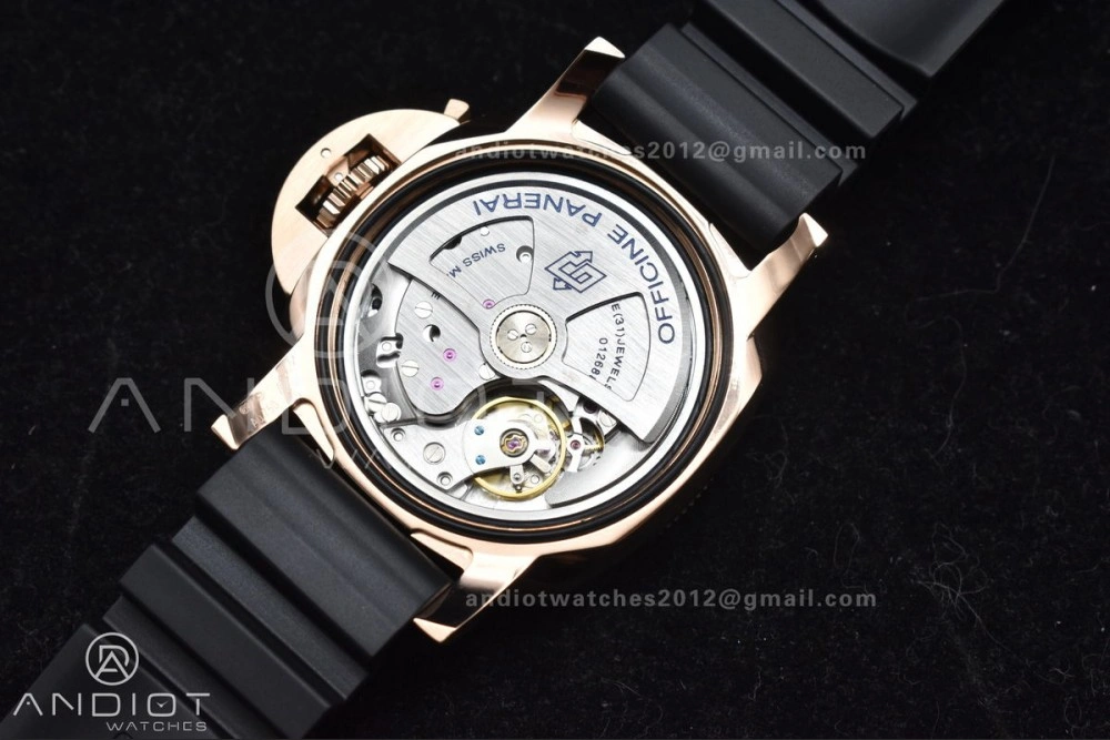 UrbanChic PAM2164 Submersible 42mm VSF Best Edition Black Dial on Black Rubber Strap P 325