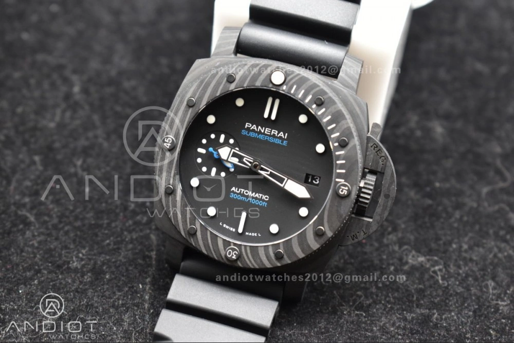 PAM2231 Carbotech 42mm VSF Best Edition Black Dial on Rubber Strap P.900 Clone Versatile 343