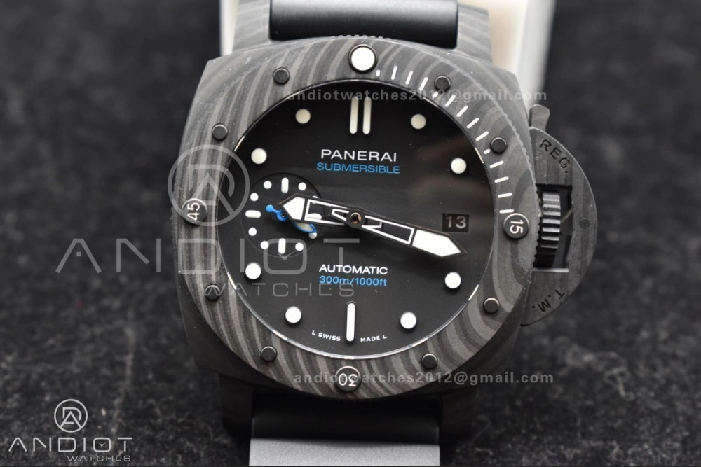 PAM2231 Carbotech 42mm VSF Best Edition Black Dial on Rubber Strap P.900 Clone Versatile 343