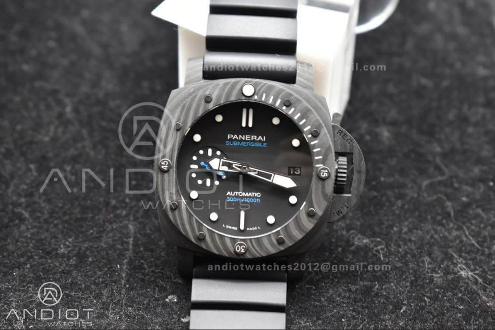 PAM2231 Carbotech 42mm VSF Best Edition Black Dial on Rubber Strap P.900 Clone Versatile 343