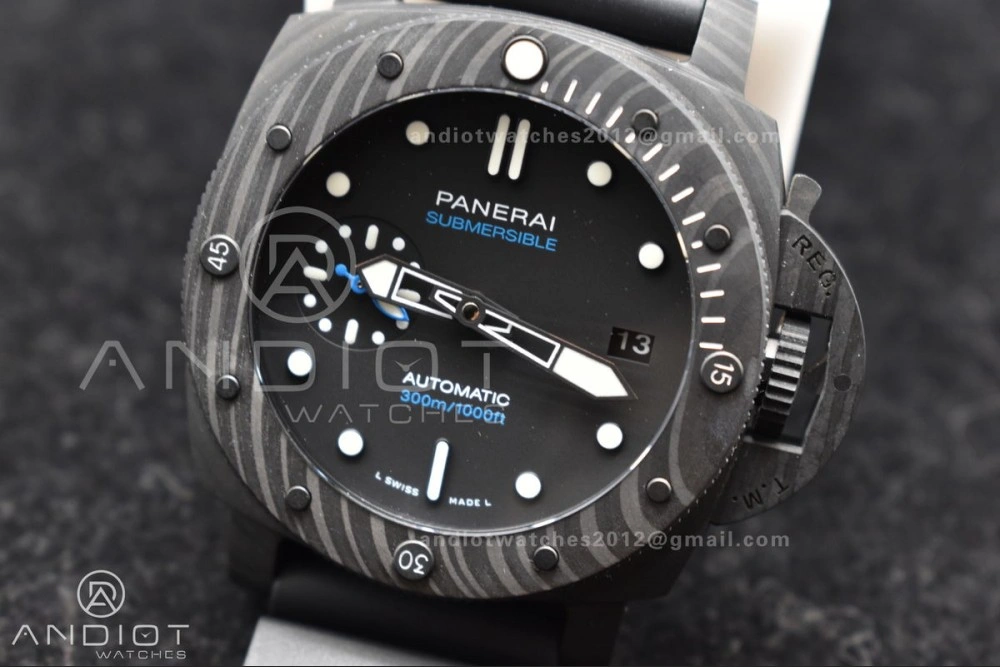 PAM2231 Carbotech 42mm VSF Best Edition Black Dial on Rubber Strap P.900 Clone Versatile 343