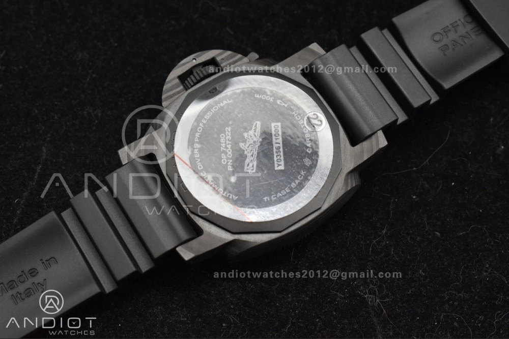 PAM2231 Carbotech 42mm VSF Best Edition Black Dial on Rubber Strap P.900 Clone Versatile 343
