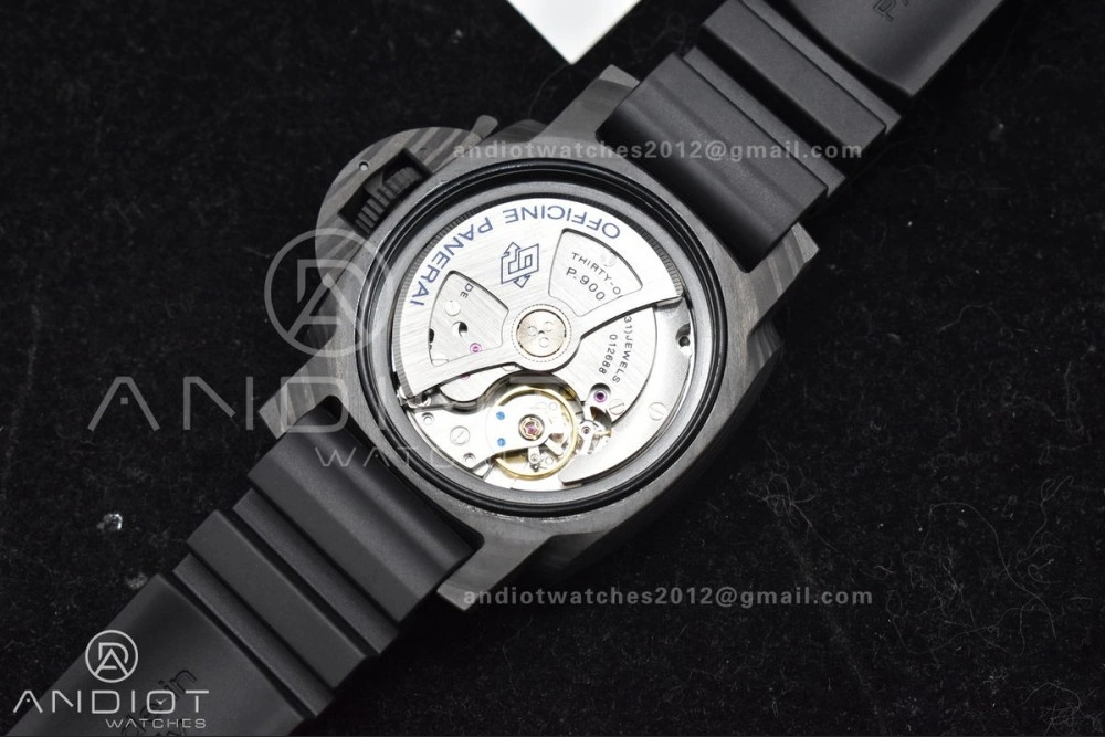 PAM2231 Carbotech 42mm VSF Best Edition Black Dial on Rubber Strap P.900 Clone Versatile 343