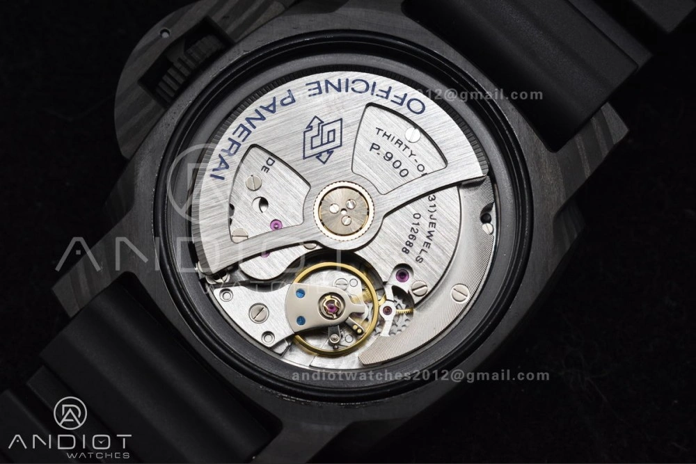 PAM2231 Carbotech 42mm VSF Best Edition Black Dial on Rubber Strap P.900 Clone Versatile 343