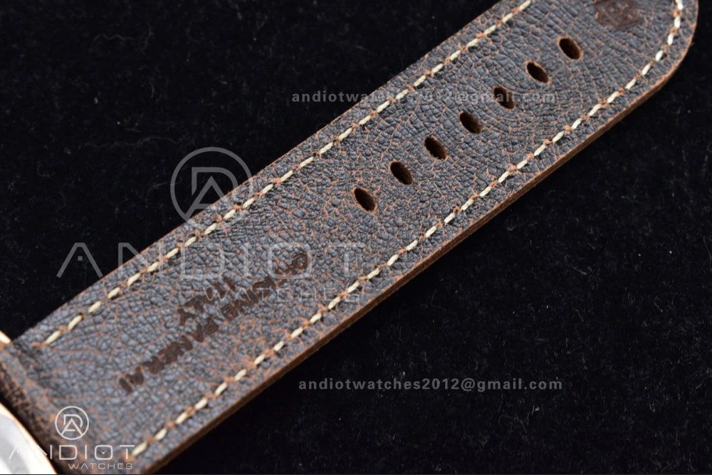 PAM382 N Bronzo VSF 1:1 Best Edition on Brown Distressed Calfskin Strap P.9000 Super Clone V WrinkleFree 987