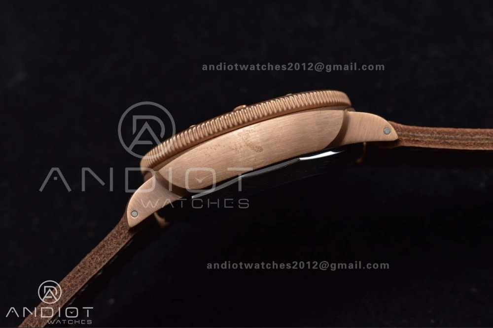 PAM382 N Bronzo VSF 1:1 Best Edition on Brown Distressed Calfskin Strap P.9000 Super Clone V WrinkleFree 987