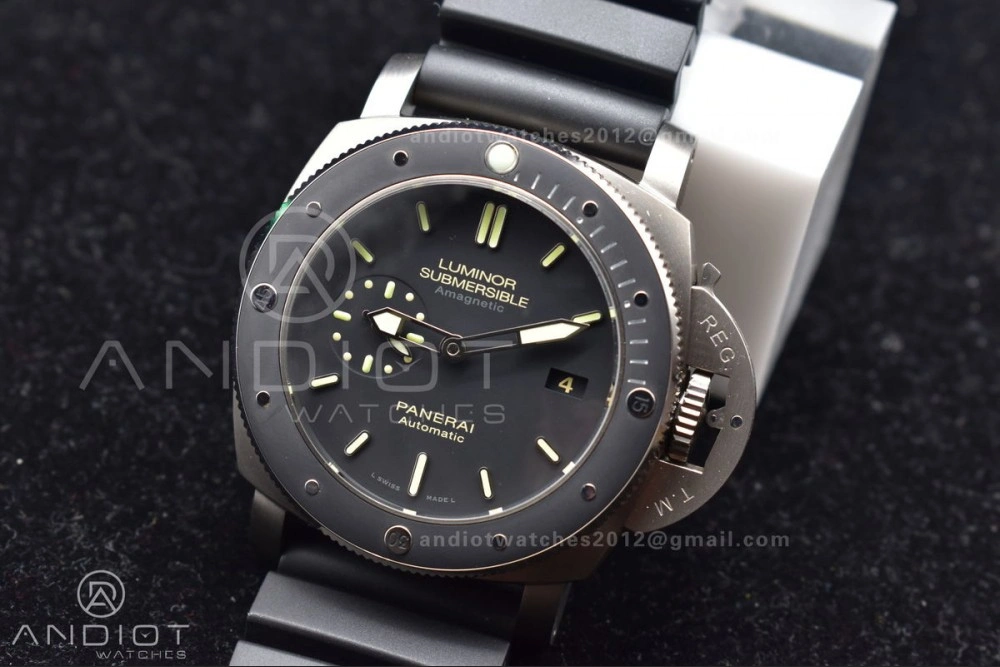 DailyWear PAM389 O VSF 1:1 Best Edition on Black Rubber Strap P.9000 Super Clone V 349