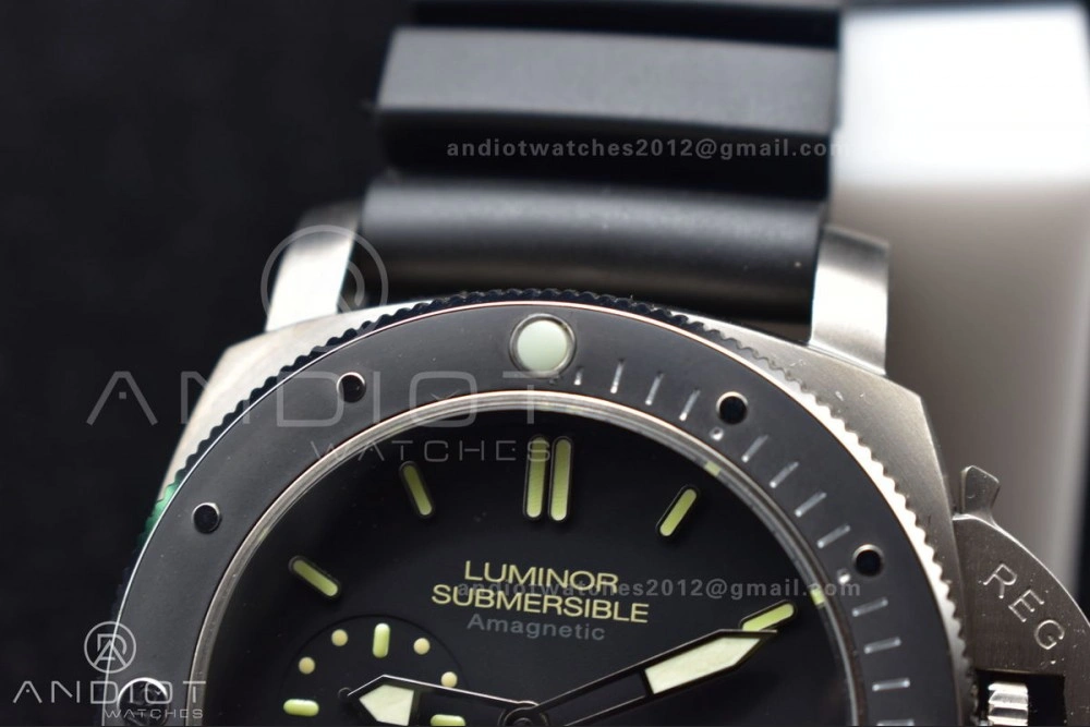 DailyWear PAM389 O VSF 1:1 Best Edition on Black Rubber Strap P.9000 Super Clone V 349