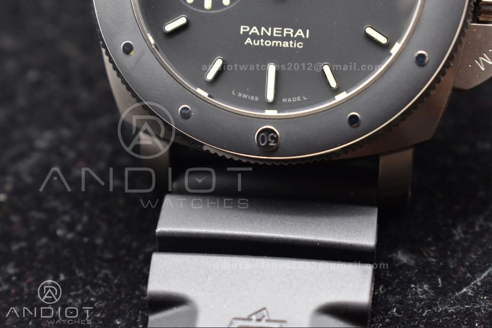 DailyWear PAM389 O VSF 1:1 Best Edition on Black Rubber Strap P.9000 Super Clone V 349