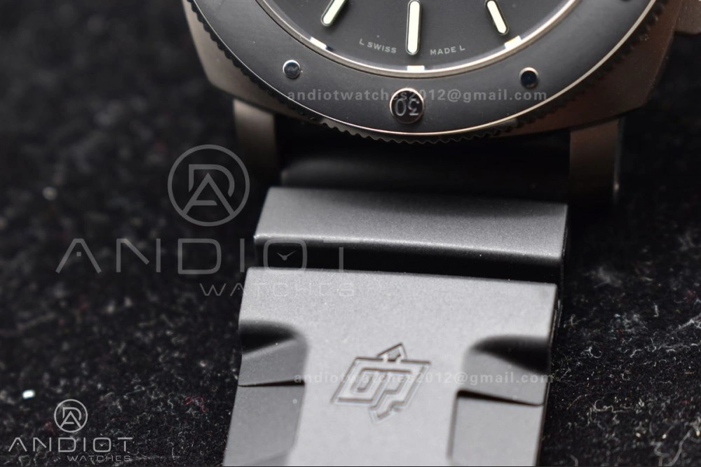 DailyWear PAM389 O VSF 1:1 Best Edition on Black Rubber Strap P.9000 Super Clone V 349