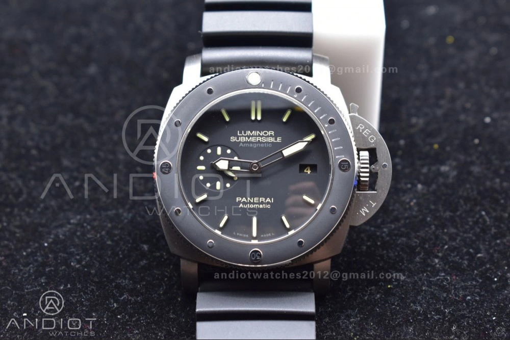 DailyWear PAM389 O VSF 1:1 Best Edition on Black Rubber Strap P.9000 Super Clone V 349
