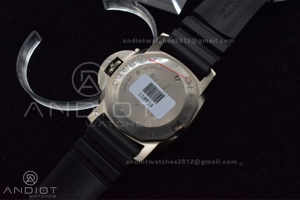 DailyWear PAM389 O VSF 1:1 Best Edition on Black Rubber Strap P.9000 Super Clone V 349
